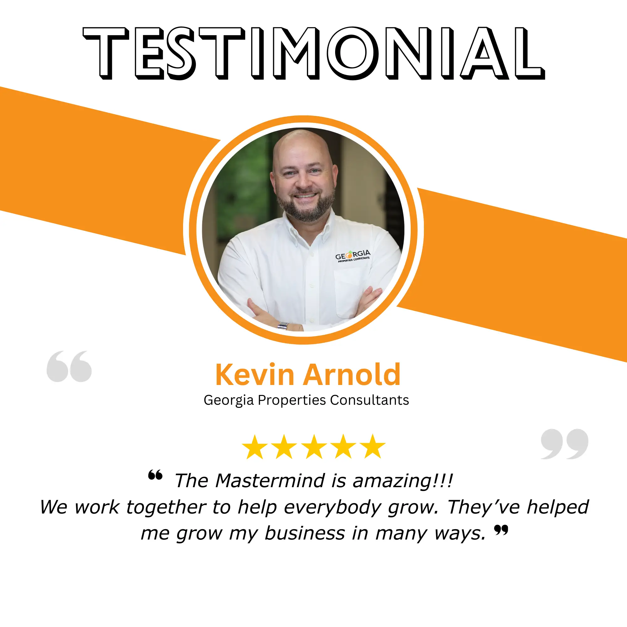 Kevin Arnold Testimonial