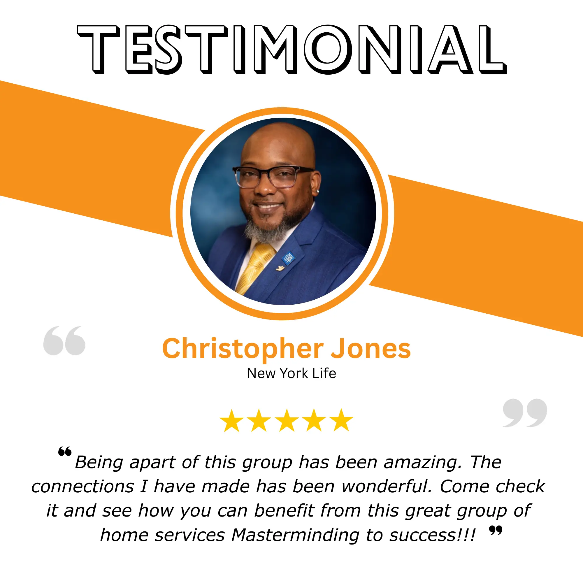 Christopher Jones Testimonial