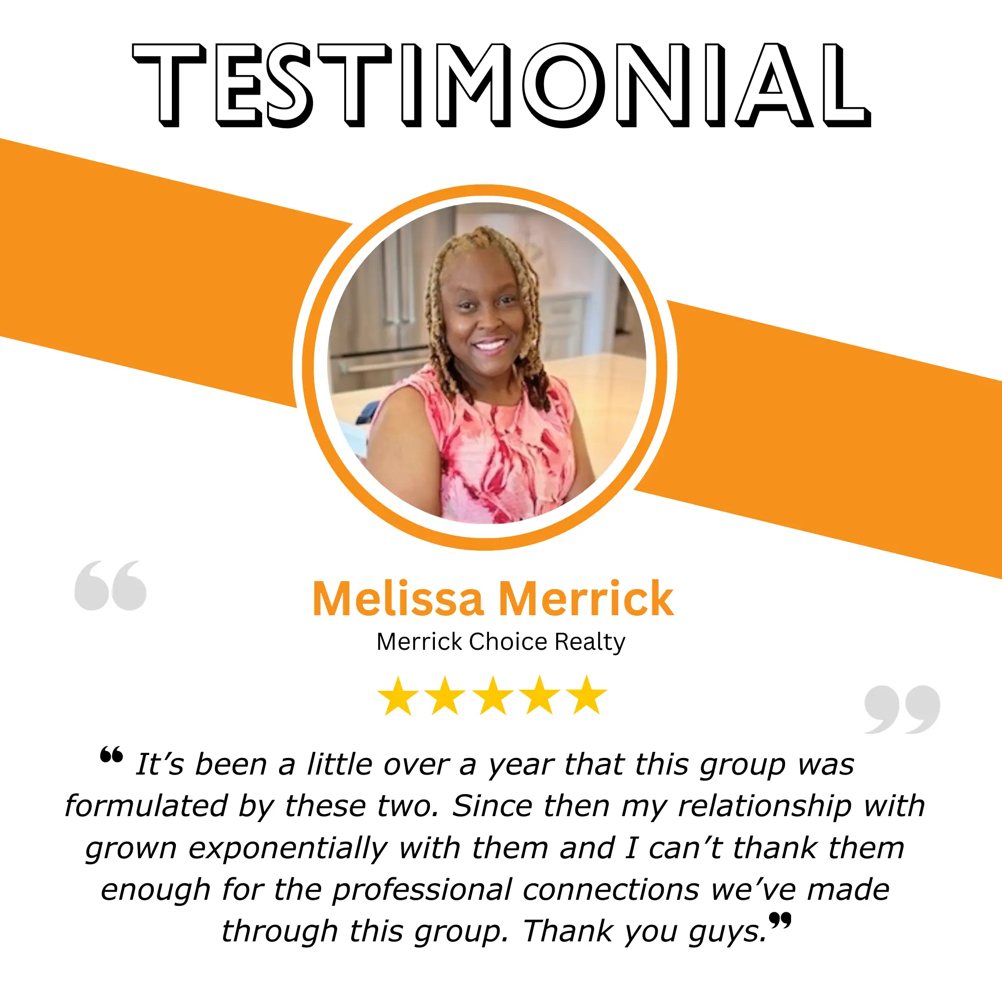Melissa Merrick Testimonial